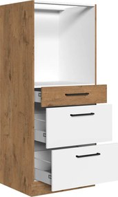 Armário modular para eletrodomésticos de encastrar Wood Grey 102