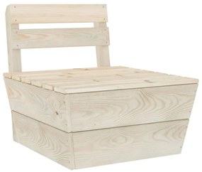 6 pcs conjunto lounge de paletes madeira de abeto impregnada