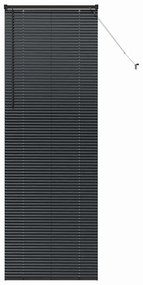 Persiana de Janela com cortinas Outros Manual Preto 80 x 220 cm Alumín