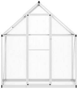 Estufa com estrutura de base 169x58x195 cm alumínio prateado
