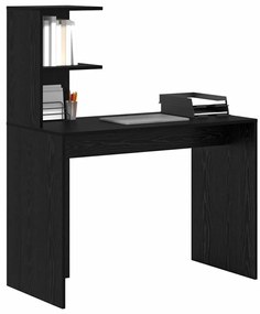 Secretária de Escrita Carvalho Preto Carvalho Preto MDF, laminado