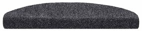 Tapetes de escada autoadesivos 20 pcs 65x21x4cm cinzento-escuro