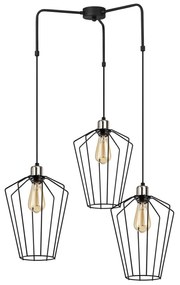 Candeeiro de Teto Fener – Preto Níquel – 68 x 25 cm