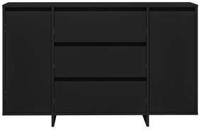 Sideboard Preto 120x41x75 cm Madeira de engenharia