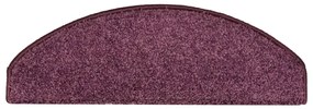 Tapete/carpete para degraus 15 pcs 65x21x4 cm roxo-escuro