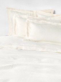 Capa de edredão em linho com costura elevada Linna