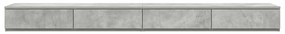 Gavetas para cama vidaXL Cinza Concreto 200x36,5x16,5 cm Madeira de En