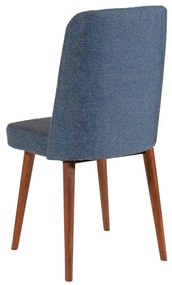 Conjunto de Mesa de Jantar Extensível e Cadeiras Vina – Nogueira e Azu