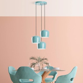 Chandelier Yozgat – Turquesa – Diâmetro 45 cm