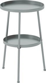 Outsunny Mesa de Jardim Ø36 cm, Mesa para Varanda em Metal, Mesa de Jantar Exterior, Mesa Redonda para Jardim Terraço Varanda Cinza Escuro | Aosom Portugal