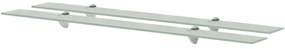 Prateleiras flutuantes 2 pcs vidro 100x10 cm 8 mm