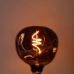 Lâmpadas LED E27 reguláveis T125 castanho 4W 120 lm 1800K