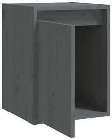 Armários de parede 2 pcs 30x30x40 cm pinho maciço cinza