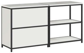 Conjunto de Armazenamento de Cozinha 2 pcs Branco