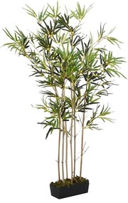 Árvore de bambu artificial 1288 folhas 180 cm verde