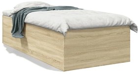 Estrutura de cama 90x190cm derivados de madeira carvalho sonoma