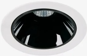 Downlight Led Embutido Com Moldura Redonda Em Alumínio Gensap Branco - Preto & 6 W & Ø7 Cm & 38º & Branco Frio 4000k - Sklum