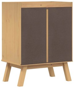 Armário de base para pia vidaXL 114x43x73,5 cm Madeira de pinho
