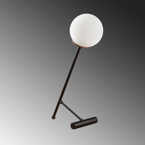 Candeeiro de Mesa Golf – Preto/Branco – 30 x 30 cm