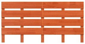 Cabeceira de Madeira Sólida de Pinheiro, 140cm, Castanho Envernizado