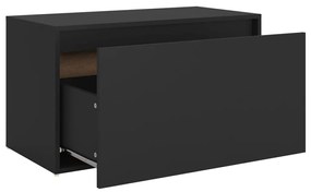 Banco de corredor 80x40x45 cm derivados de madeira preto