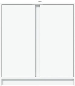 Aparador c/ luzes LED 77x34x85 cm derivados de madeira branco