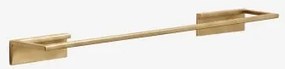 Toalheiro Adesivo De Parede Com Barra 45 Cm Para Casa De Banho Em Aço Inoxidável Jalter Dourado Escovado - Sklum
