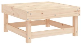 7 pcs conjunto lounge de jardim pinho maciço