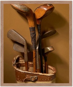 Fotografia emoldurada Golf Clubs, vários tamanhos