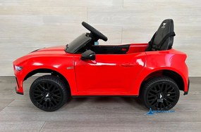 Carro elétrico para crianças Ford Mustang 12V, Rodas borracha Vermelho