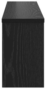 Cabideiro de Parede Carvalho preto 75 x 16 x 26 cm