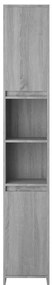 Armário WC 30x30x183,5 cm derivados de madeira cinzento sonoma
