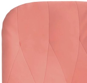 Cadeira de descanso veludo rosa