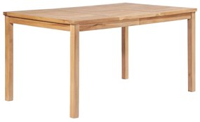 4 pcs conjunto de jantar p/ jardim madeira de teca maciça