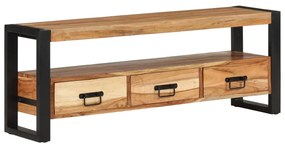 vidaXL Móvel de TV 120x30x45 cm madeira de acácia maciça
