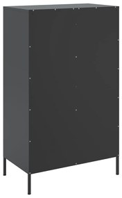 Aparador alto 68x39x113 cm aço preto