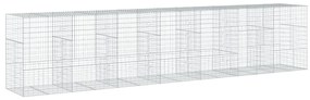 Cesto gabião com cobertura 700x100x150 cm ferro galvanizado