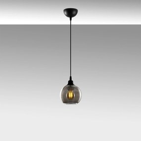 Candeeiro Suspenso Smoked – Fume – 15 x 15 cm