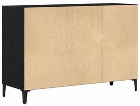 Sideboard vidaXL Carvalho Preto 103,5x35x70 cm de madeira de engenhari
