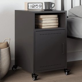 Mesa de cabeceira 36x39x59 cm aço preto