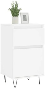Aparadores 2 pcs 40x35x70 cm derivados de madeira branco