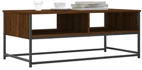Mesa de centro 100x51x40 cm derivados madeira carvalho castanho