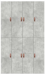 Cama com Armazenamento Cinza Concreto 120x200 cm