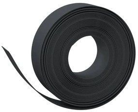 Bordas de jardim 5 pcs 10 m 15 cm polietileno preto