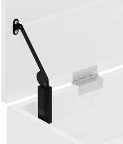 Banco sapateira 102x30,5x45 cm branco brilhante
