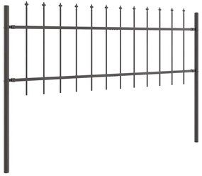 Cerca para Jardim Cinzeto 5.1 x 1 m Aço revestido a pó