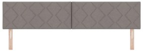 Cabeceira LED vidaXL Design Diamante Taupe 200 cm Tecido