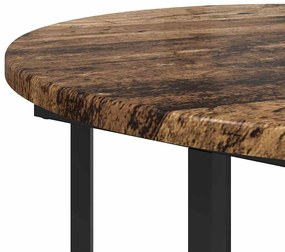 Conjunto de Mesas de Apoio 2 pcs Madeira Velha, Madeira de Engenharia