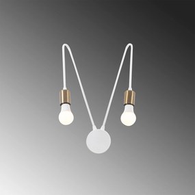 Candeeiro de Parede Kunduz – Branco – 29 x 20 cm