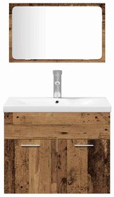 Conjuntos Outros 3 pcs Madeira Antiga 30 x 30 x 130 cm